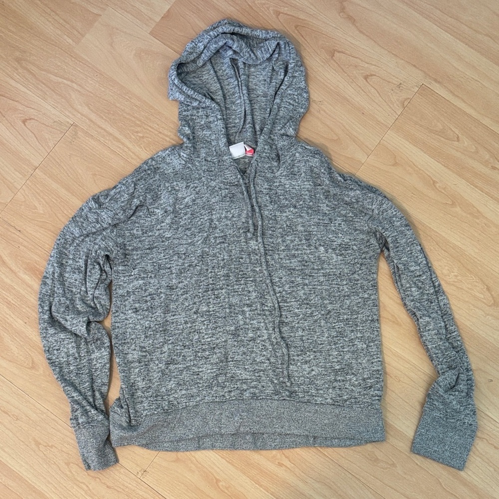 Cozy Women's Hooded Lounge Pullover - Gray
